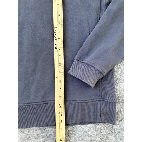 511 TACTICAL Sweater Men large Long Sleeve Pullover Pocket Crewneck Gray Hiking - Picture 3 of 7